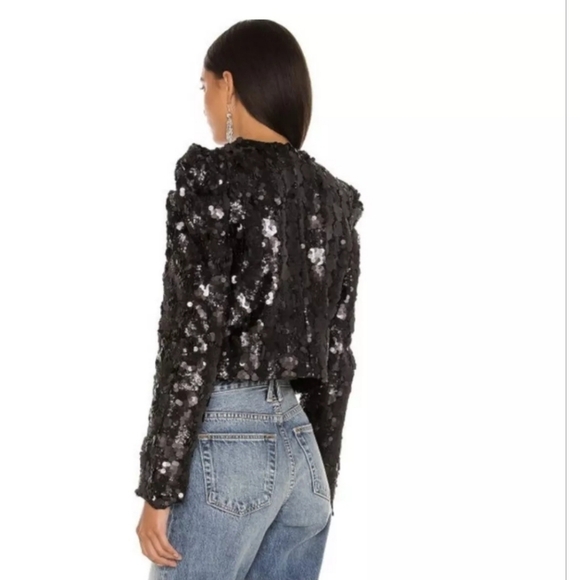 NWT BLANKNYC Audrey Sequin Jacket size X-small - Picture 3 of 15